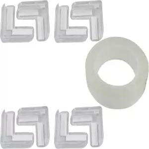 가구 엣지 가드 클리어 PE 코너 프로텍터 범퍼 테이블 조리대 날카로운 모서리를 위한 20mm x 5m 안전 패딩