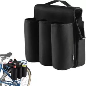 자전거 뒷좌석용 코스모스 6병 음료 홀더 - 맥주병 및 캔 캐리어 캠핑 피크닉 하이킹 출퇴근용 물병 휴대용