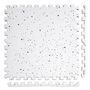 플래툰 무독성 대형 놀이 매트 바닥용 타일 72 x 인치 9개 - 24인치 추가 두께 연동 편안한 쿠션 처리됨. 테두리가 있는 퍼즐 용 중성 러그