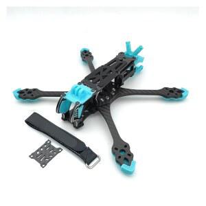 RC 프리스타일 DIY 부품용 PhiSital Mark5 X / DC O4 Pro FPV 프레임 키트 5인치 탄소 섬유 쿼드콥터 레이싱 드론(X 블루)에 호환됩니다