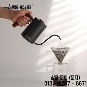 MHW 3BOMBER 커피 주전자 위에 부어 400ml/600ml 스테인레스 스틸 구즈넥 차 물 세련된 카페 바리스타 주방