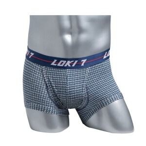 LOKI7 프리미엄 남성 기능성 드로즈 네이비체크 3종세트 _ 완벽 분리 구조 통기성 강화