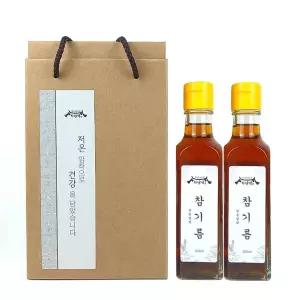 [하남댁]저온압착 참기름,들기름,생들기름 300ml 택2구 선물세트