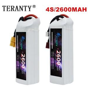 2600mAh 4S 14.8V 리포 배터리 45C RC 헬리콥터 쿼드콥터 FPV 레이싱 드론 부품 XT30/XT60 딘스