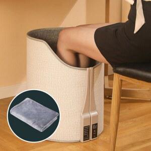 사무실용 360도 원통형 발난로 전기 히터 책상 아래 온열 패드 겨울 그레이 온열기