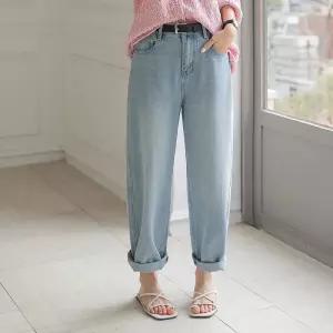 [시크폭스] 아나벨 워싱 배기 데님팬츠_61DP1582