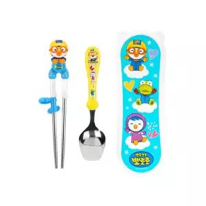 에디슨 뽀로로 이지 스텐 수저 케이스 세트 뽀로로