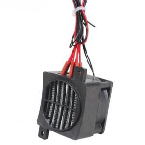 PTC 12V 전기 열풍기 시트형 절연 히터 블랙 구형 70W 온도 조절기 가정용 난방 장치