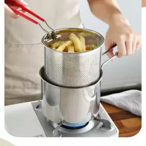 가정용 집게 포함 프라이팬 치킨텐더 튀김 기름 돈까스