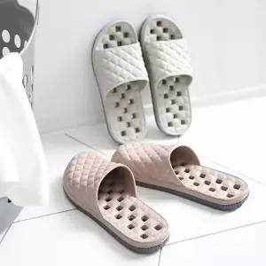 퀼팅스티치 욕실화(막힘) 1+1