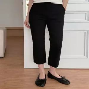 [3가지기장] 쫀득모찌 히든밴딩 일자 슬랙스 87082 빅사이즈 여성의류