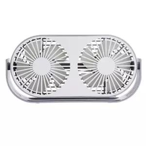 탁상과 외출 모두 가능한 듀얼 USB 미니선풍기 차박 여름철 캠핑 직장인