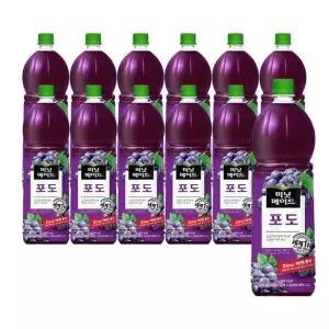 [셀러허브]미닛메이드 포도 1.5L 12페트 (1박스) (S47335253)