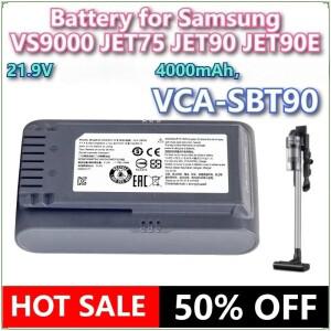 삼성 VS9000 JET75 JET90 집진기 배터리 VS20R9074S2 VS20T7551P5 용 21.9V 4000mAh VCA-SBT90