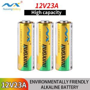 누옥싱 23A 12V 알카라인 배터리 - 리모컨 롤링 도어 오프너 도난 방지 경보기 초인종에 적합