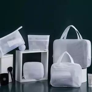 라이프닥터 메쉬파우치 방수 파우치 목욕 투명 미니 이너백 화장품