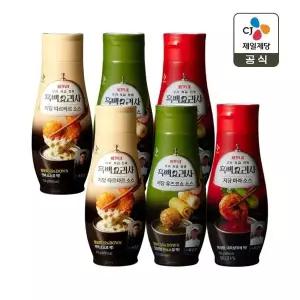 [CJ제일제당] 저당 타르타르소스 250g x2개+유즈코쇼소스 255g x2개+마라소스 260g x2개