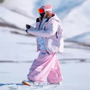 여성 와이드핏 보드복 바지 기능성 하의 스키복 힙합 방수 스노우보드복