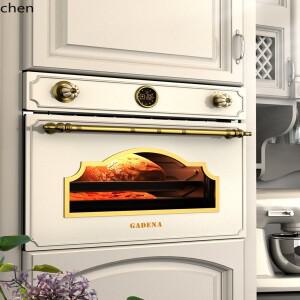 ZML 임베디드 스팀 오븐 투인원 가정용 전기 찜기 복고풍 찜 및 베이킹 올인원 기계