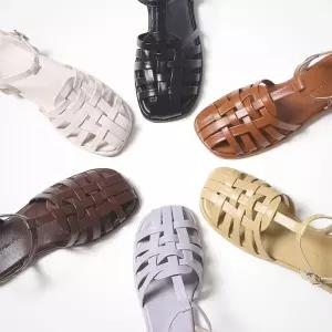 [슈펜] 라운드 피셔맨 플랫 샌들 (HPWWNC271Q-T)