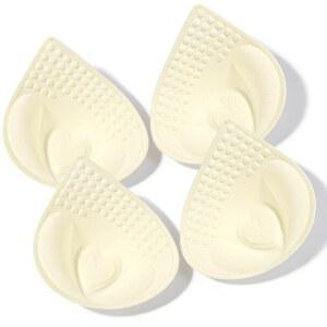 스포츠 브라 드레스 수영복 비키니를 위한 2쌍 패드 삽입물, 탈착식 가장자리 바느질 삽입 패드, 통기성 실루엣 눈물방울 모양의 삽입물 푸시업