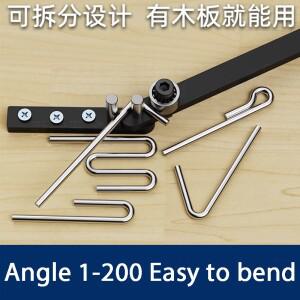수동 철사 굽힘기 - 견고한 304 스테인리스 스틸 철근 원형 막대 바 스터럽 DIY 메탈 가공용 훅