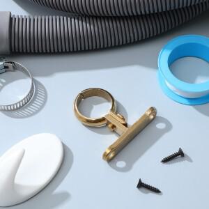 황동 파이프 클립은 고강도 브래킷 클램프를 지원 2홀 실내외 튜브 케이블 용품 텐션