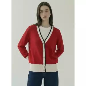 갤러리아 [미니마리]브이투배색가디건 (MMB1CD04)