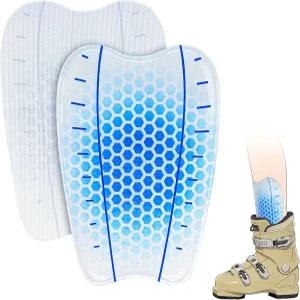 엑센트핏 스키 젤 신 패드(2Pcs) - 궁극의 신방 보호 및 부츠 바이트 릴 스노보드 라이너를 위한 재사용