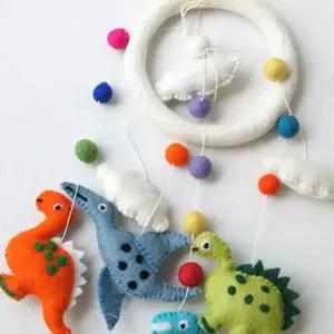 펠트 모빌 DIY 양모 애착인형 신생아 모빌 아기 침대 핸드메이드 인테리어 꾸미기 임산부 패브릭 아기방