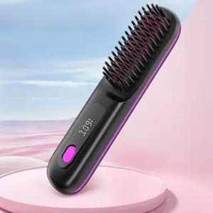 무선온도조절 매직콤보 브러쉬 고데기세트 파우치포함