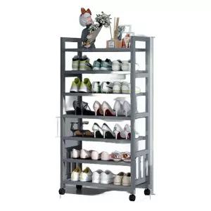 바퀴 달린 5단 수납 신발장 인테리어 아파트 현관 이동식