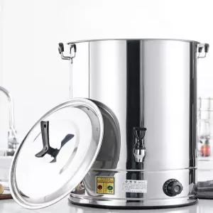 업소용 대용량 전기 보온 물통 식당 육수통 스텐 수도꼭지 물 끓이는 기계