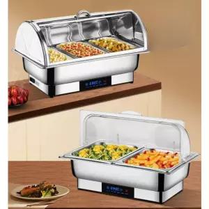 뷔페 워머기 차핑디쉬 전시용 보온 음식 반찬 장비 온열 전기 호텔 푸드