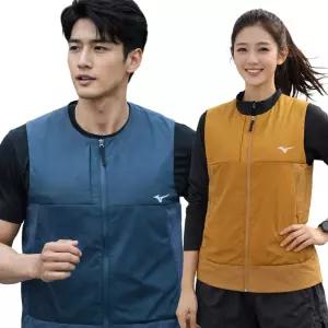 미즈노 남여공용 러닝 런닝 패딩조끼 트레이닝 스포츠 방풍 조끼