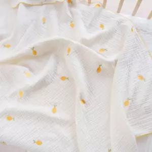 제이앤제나 아기 낮잠이불 거즈 블랭킷 레몬 90X70