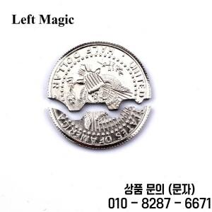 매직 찢어진 동전 트릭 환상과 복원 선물 재미있는 마술 장난감 접이식 물린 달러 B1013