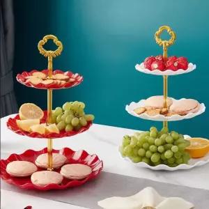 디저트 트레이 스탠드 북유럽 에프터눈티세트 케이크 접시스탠드