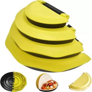 4-in-1 네스팅 또띠아 씰러 크림퍼 랩 케사딜라 부리토 타코 만두 등 4/6/8/10인치 사이즈 BPA 프리 씰링