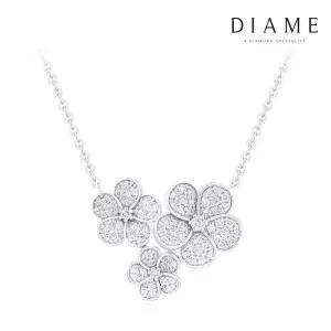 [DIAME]로맨틱가든 러브플라워 14K골드 랩그로운 다이아몬드 목걸이 FGDN1366WLAB