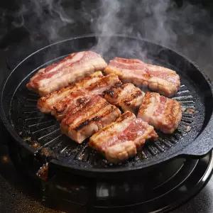 국내산 통주물 퀸덤 그린 원형 고기 불판 32cm(인덕션사용불가)