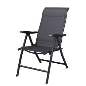 접이식 메쉬의자 발코니 정원 릴렉스 철제 등받이