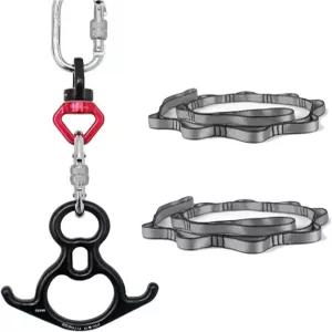 사전 피트니스 에어리얼 실크 하드웨어(디럭스 프로페셔널 세트) 액세서리 하드웨어 키트에는 8개의 하강기