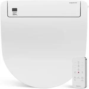 따뜻한 물과 건조기가 있는 아쿠아티즈 비데 시트 - 온도 조절 완만한 닫힘 야간 조명이 전기 가열식