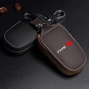 [호환품]PU 자동차 원격 키 케이스 커버 셸 체인 혼다 호환  R 레이싱 S 스포츠 액세서리 보호