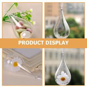 5Pcs 물방울 모양 채울 수있는 공 투명한 장식품 파티 DIY 사탕 포장 웨딩