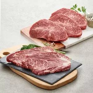 [작심밀도][작심밀도]농협안심한우 1++ 등심200g + 부채살200g / 냉장