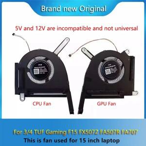 ASUS 3/4 TUF 게이밍 F15 FX507Z FA507R FA707 RTX3060 3070 용 새 원본 노트북 CPU GPU 냉각 라디에이터