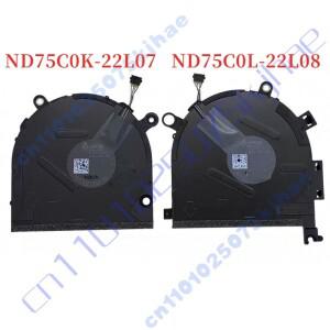 HP Spectre x360 2-in-1 14-eu TPN-Q292 ND75C0K-22L07 DC5V 0.5A 팬용 새 CPU GPU 냉각 팬