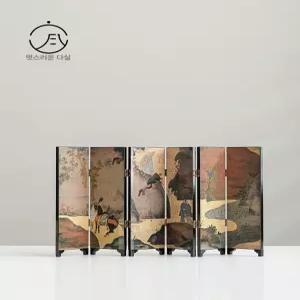 미니병풍 소형병풍 인테리어 장식품 전통 선반 공예품